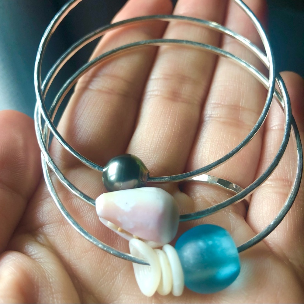 Hawaii sterling silver bangles